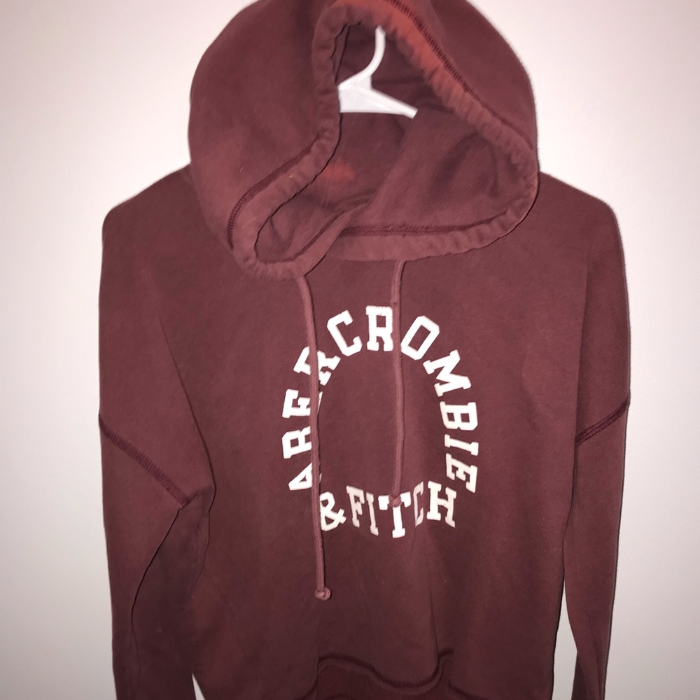 ABERCROMBIE maroon hoodie